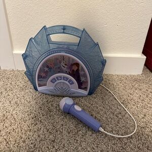 Disney Frozen Blue and Purple Boombox with Microphone